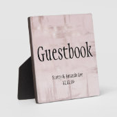 Roze Gouden & Roze Trouwtafel Fotoplaat (Voorkant)