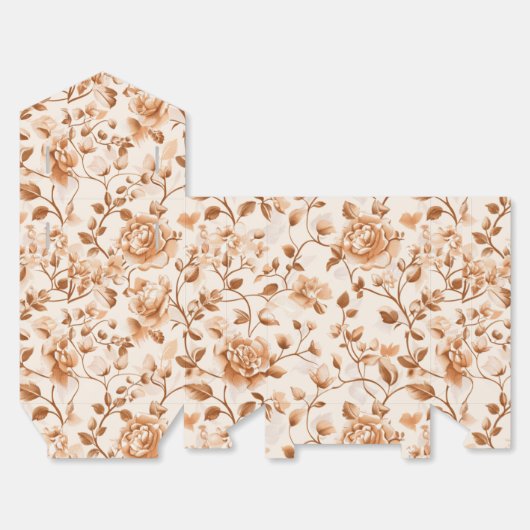 Roze Gouden Rozen Bedankdoosjes (Ongevouwen)