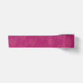 Roze Gouden Rozen Bruiloft Feest Satijnen Lint (Voorkant)