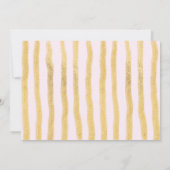 Roze Gouden Rozen Retro Car Drive met Vrijgezellen Kaart (Achterkant)