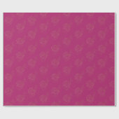 Roze Gouden Rozen Verjaardag Cadeaupapier (Vlak)