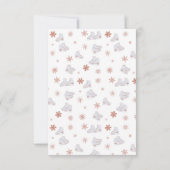 Roze Gouden Schaatsen Blush Roze Schaatsschoenen K Bedankkaart (Achterkant)