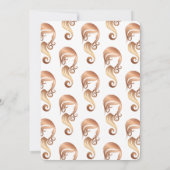 Roze Gouden Schoonheid Meisje Haar- en Make-up Sal Kaart (Achterkant)