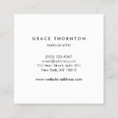 Roze Gouden Schoonheidssalon Klantenloyaliteit 6 P Klantenkaartje (Achterkant)