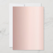 Roze gouden script sterren moderne Sweet 16 Kaart (Achterkant)