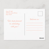 Roze Gouden Sneeuwvlokken Verjaardagsfeestje Briefkaart (Achterkant)