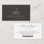 Roze Gouden Spa Logo Visitekaartje (Voorkant / Achterkant)