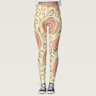 Roze & Gouden Sprookjes Prinses Rozen Leggings