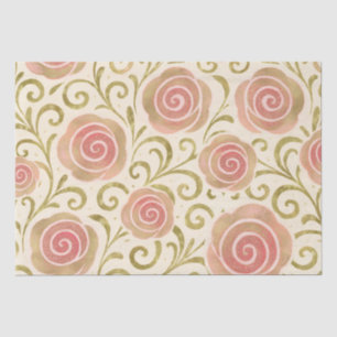 Roze & Gouden Sprookjes Prinses Rozen Tissuepapier