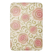 Roze & Gouden Sprookjes Prinsesrozen Badmat (Voorkant Verticaal)