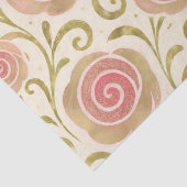 Roze & Gouden Sprookjesboek Prinsesrozen Tissuepapier (Detail)