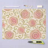 Roze & Gouden Sprookjesboek Prinsesrozen Tissuepapier (Craft)