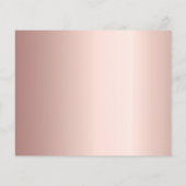 Roze gouden sterren foto verjaardag save the date flyer (Achterkant)