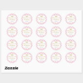 Roze & Gouden Stippen Royal Crown Princess Sticker (Vel)