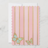 Roze gouden strepen en andijvie kaart (Achterkant)