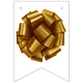 Roze & Gouden Striking Feestbanner Vlaggetjes (Tweede vlag)