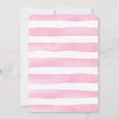 Roze Gouden Teddybeer Veel Baby shower Bedankkaart (Achterkant)