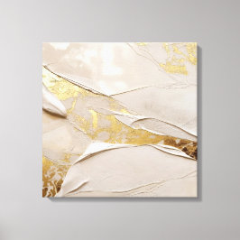 Roze Gouden Textuur Pleister Abstract Canvas Afdruk