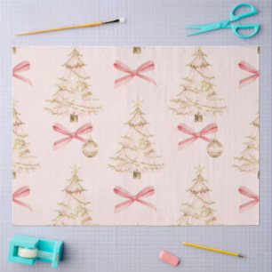 Roze Gouden Tissue Papier