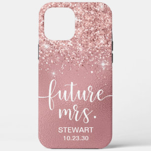 Roze Gouden Toekomstige Mevrouw Glitter Hoes-Case- Case-Mate iPhone Case