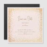 Roze & Gouden Trouw Save Our Date
