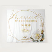 Roze Gouden Trouwachtergrond Wandkleed (Voorkant (horizontaal))