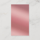 Roze Gouden Trouwreceptie QR-code Informatiekaartje (Achterkant)