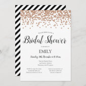 Roze Gouden Uitnodiging (Voorkant / Achterkant)