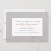 Roze Gouden 'Verander de datum' Huwelijksuitstel Save The Date (Achterkant)