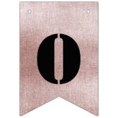 Roze Gouden Verlovingsfeest Vlaggen Vlaggetjes (Tweede vlag)
