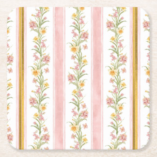 Roze gouden vierkant Onderzetter