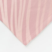 Roze gouden vintage Damask fleece deken (Hoek)
