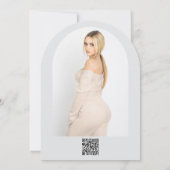 Roze & Gouden Vlinder Dans Jurk Vrijgezellenfeest Kaart (Achterkant)