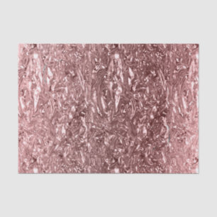 Roze Gouden Vloeibare Chroom Metallic Chic Glam Fe Tissuepapier
