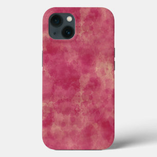 Roze Gouden Waterverf Abstractie iPhone 13 Hoesje