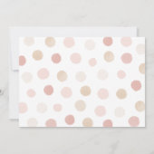 Roze Gouden Waterverf Popsicle Meisje Verjaardagsf Kaart (Achterkant)