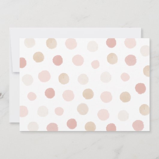 Roze Gouden Waterverf Popsicle Meisje Verjaardagsf Kaart (Achterkant)