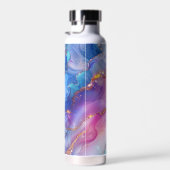 Roze & Gouden Werveling Waterfles (Rechts)