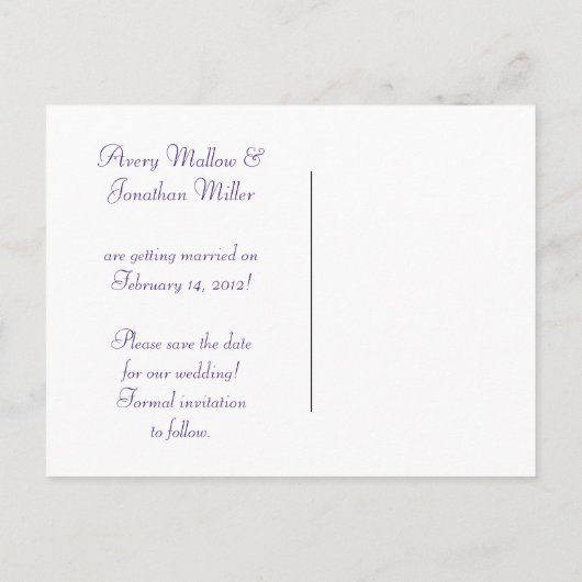 Roze gouden  wervelingen Bewaar de datum Aankondigingskaart (Achterkant)