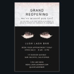 Roze Gouden Wimper Salon Herenopening Covid Veilig Flyer<br><div class="desc">Een complete coherente collectie voor al uw bedrijfsproducten en -benodigdheden. Informeer uw klanten over uw heropening met nieuwe covid-veiligheidsmaatregelen. Een verzameling producten om sociale afstandsrichtlijnen te promoten.Deze producten zijn geweldig om ervoor te zorgen dat zowel werknemers als klanten de sociale afstandsrichtlijnen volgen. Voeg uw aangepaste tekst toe aan dit ontwerp...</div>