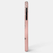 Roze Gouden Wimpers Luxe Schittering Case-Mate iPhone Case (Achterkant/links)