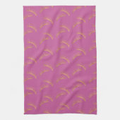 Roze Gouden Wimpers Theedoek (Verticaal)