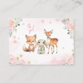 Roze gouden winter meisje boek voor baby Enclosure Informatiekaartje (Achterkant)