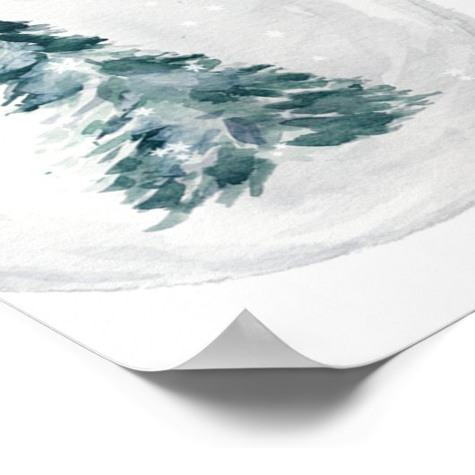 Roze gouden Winter vrijgezellenfeest welkomstbord Poster (Hoek)