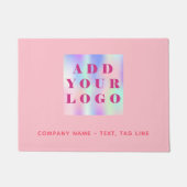 Roze gouden zaken logo deurmat (Voorkant)