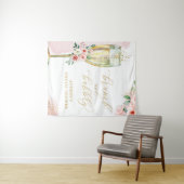 Roze goudflens/Champagne Glass Brunch Backdrop Wandkleed (In Situ (horizontaal))