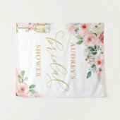 Roze goudflens/Champagne Glass Shower Backdrop Wandkleed (Voorkant (horizontaal))