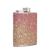 Roze goudfolie van Glitter Faux Heupfles (Rechts)