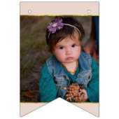 Roze goudfoto van Afstuderen of Jubileum Vlaggetjes (Eerste vlag)