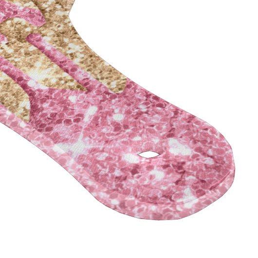 Roze goudglitterdruppels voor epoxyhars  snijplank (Hoek)